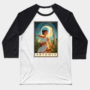 Artemis: Goddess of the Moon Baseball T-Shirt